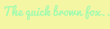Image with Font Color A2FBB0 and Background Color F4F6A3
